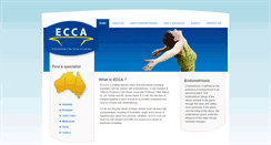 Desktop Screenshot of ecca.com.au